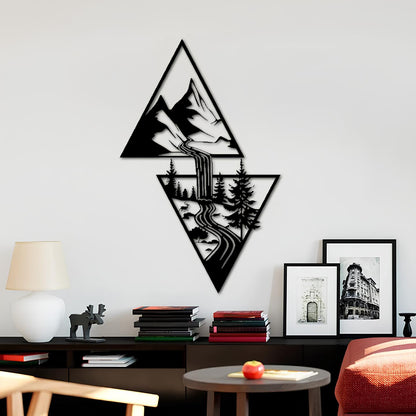 Waterfall Metal Wall Decoration