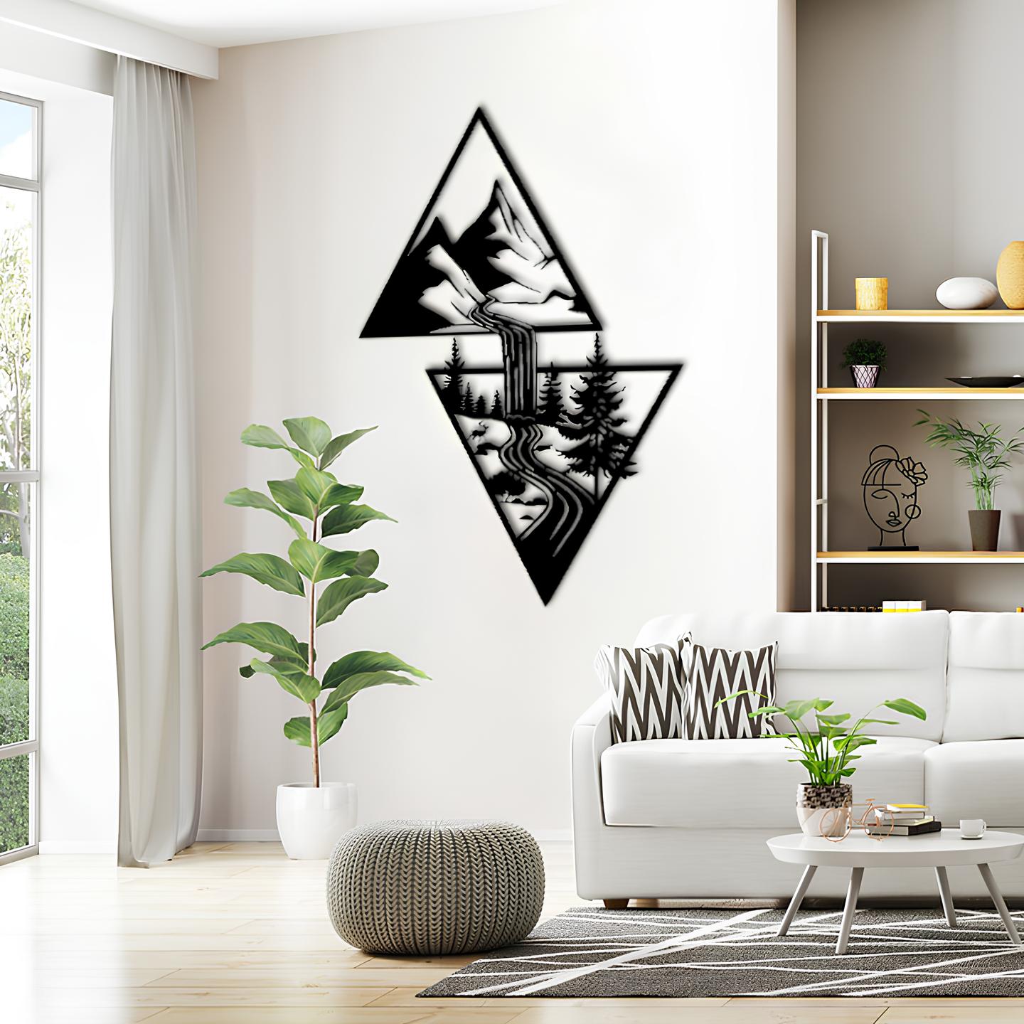 Waterfall Metal Wall Decoration