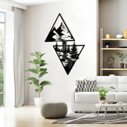 Waterfall Metal Wall Decoration