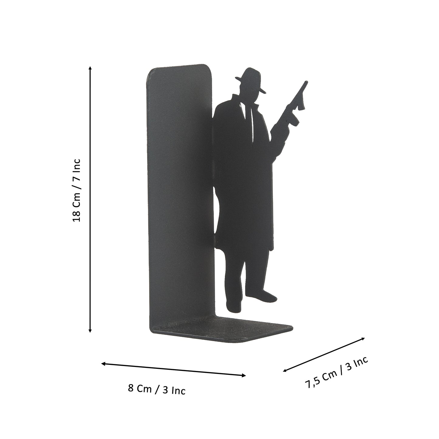 Mafia Silhouette Bookends, Vintage Gangster Theme Book Holders, Street Gang Themed Book Stands, Godfather Bookends, Vintage Bookend, Retro Gangster Boss Book Holders, Elegant Mafia Silhouettes Bookend