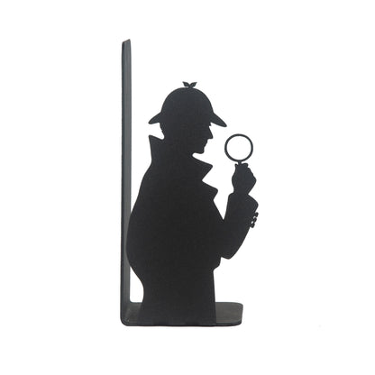 Sherlock Holmes and Arsene Lupin Decorative Metal Bookends, Detective Figure Bookends, Gift for Book Lovers,Best Gifts Kids, Super Heroes Book Stands, Cartoon Book Supports, Book Accessories
