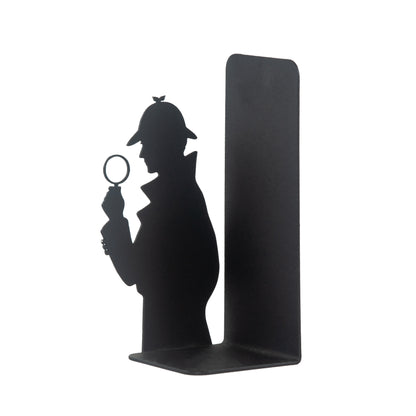 Sherlock Holmes and Arsene Lupin Decorative Metal Bookends, Detective Figure Bookends, Gift for Book Lovers,Best Gifts Kids, Super Heroes Book Stands, Cartoon Book Supports, Book Accessories