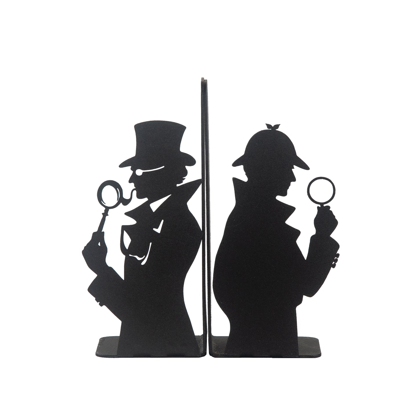 Sherlock Holmes and Arsene Lupin Decorative Metal Bookends, Detective Figure Bookends, Gift for Book Lovers,Best Gifts Kids, Super Heroes Book Stands, Cartoon Book Supports, Book Accessories